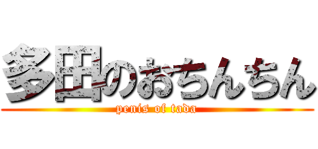 多田のおちんちん (penis of tada)