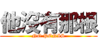 他沒有那根 (NO PENIS)