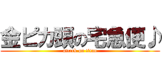 金ピカ頭の宅急便♪ (attack on titan)