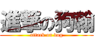 進撃の狗翰 (attack on dog)