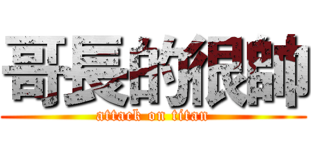 哥長的很帥 (attack on titan)