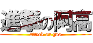 進撃の阿高 (attack on gao)