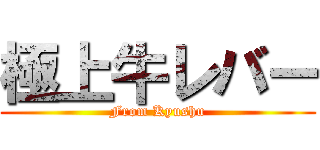 極上牛レバー (From Kyushu)