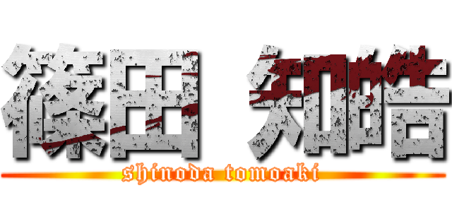 篠田 知皓 (shinoda tomoaki)