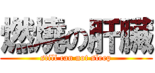 燃燒の肝臟 (still can not sleep)