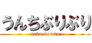 うんちぶりぶり (unko moreta)