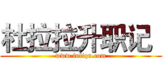 杜拉拉升职记
 (www.fuliqu.com)