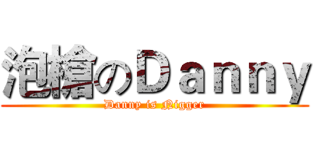 泡槍のＤａｎｎｙ (Danny is Nigger)