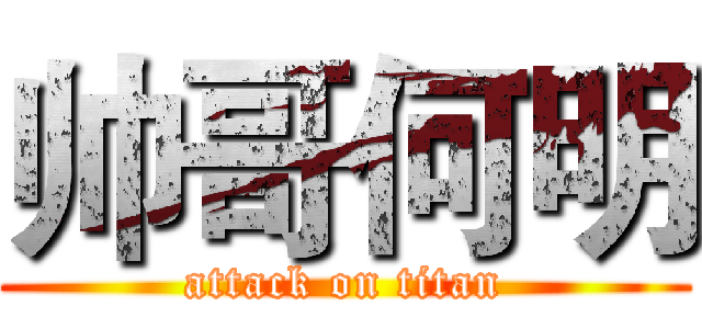 帅哥何明 (attack on titan)