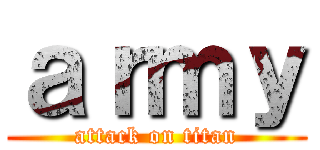 ａｒｍｙ (attack on titan)