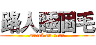 路人睡個毛 (attack on titan)