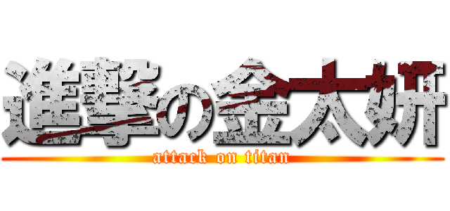 進撃の金太妍 (attack on titan)