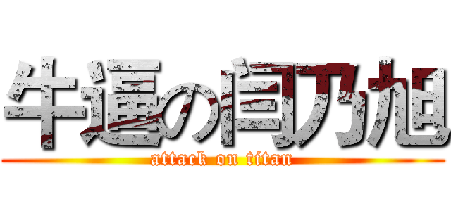 牛逼の闫乃旭 (attack on titan)