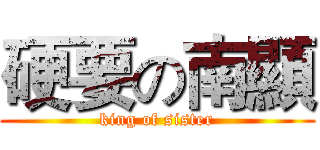 硬要の南顯 (king of sister)