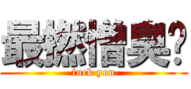 最撚憎臭閪 (fuck you)