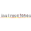 Ｉｎｓｔｒｕｃｃｉｏｎｅｓ ()