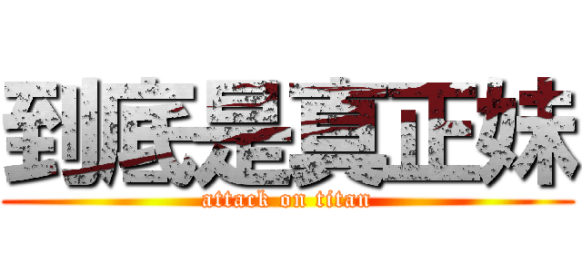 到底是真正妹 (attack on titan)