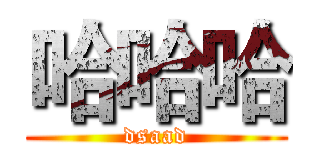 哈哈哈 (dsaad)