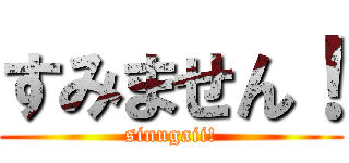 すみません！ (sinugaii!)