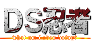 ＤＳ忍者 (what am i even doing?)