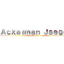 Ａｃｋｅｒｍａｎ Ｊａｅｇｅｒ (Studios)
