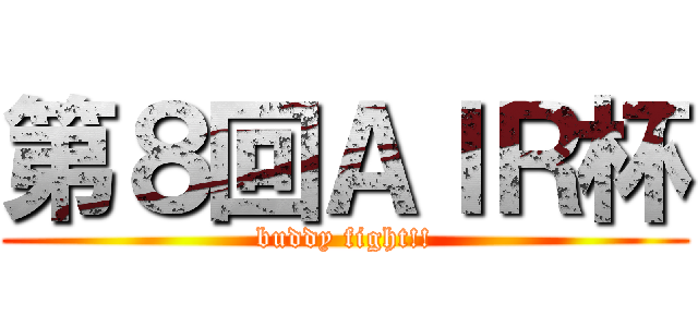 第８回ＡＩＲ杯 (buddy fight!!)