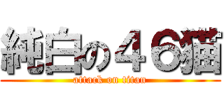 純白の４６猫 (attack on titan)