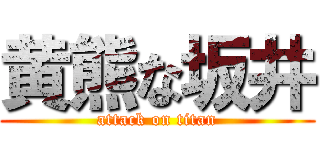 黄熊な坂井 (attack on titan)