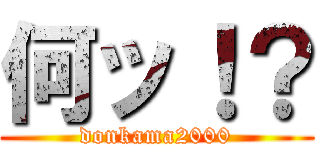 何ッ！？ (donkama2000)