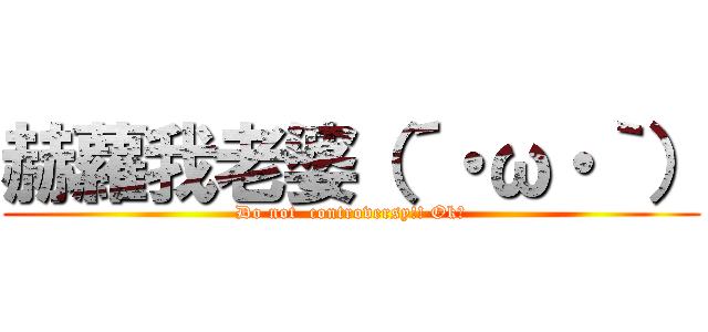 赫蘿我老婆（´・ω・｀） (Do not  controversy!! Ok?)