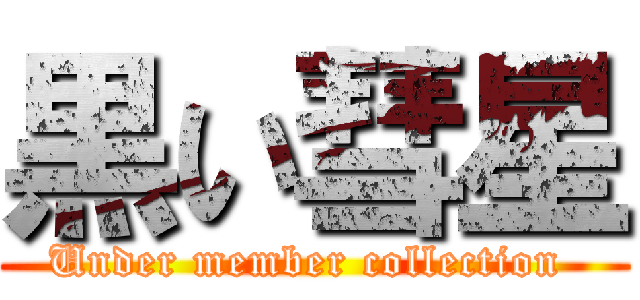 黒い彗星 (Under member collection )