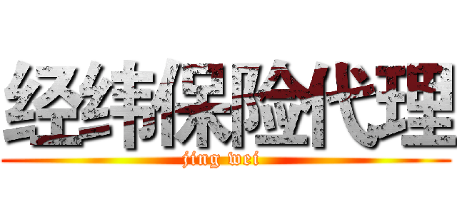 经纬保险代理 (jing wei )