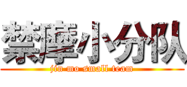 禁摩小分队 (jin mo small team)