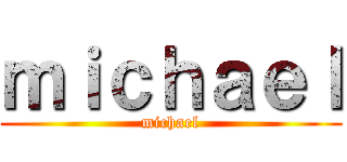 ｍｉｃｈａｅｌ (michael)