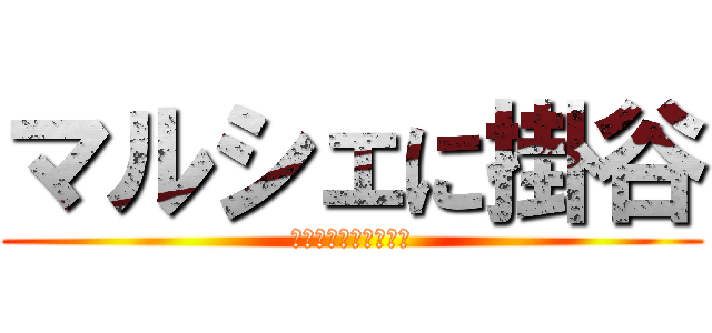 マルシェに掛谷 (掛谷利雄が中央公園に)