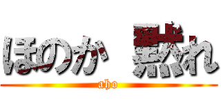 ほのか 黙れ (aho)