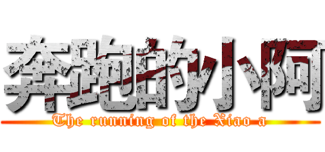 奔跑的小阿 (The running of the Xiao a)