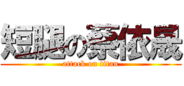短腿の蔡依晟 (attack on titan)