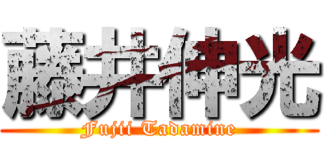 藤井伸光 (Fujii Tadamine)