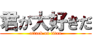 君が大好きだ (attack on titan)