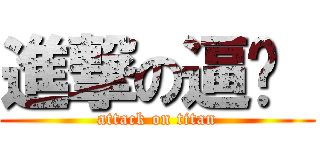 進撃の逼咖  (attack on titan)