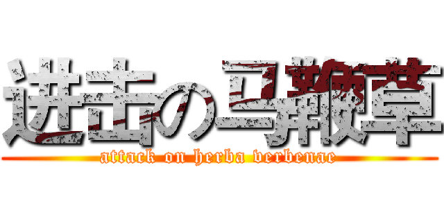 进击の马鞭草 (attack on herba verbenae)