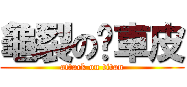 龜裂の煞車皮 (attack on titan)