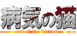 病気の猫 ( cat of the disease)