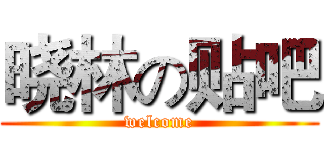 晓林の贴吧 (welcome)