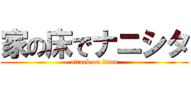 家の床でナニシタ (attack on titan)