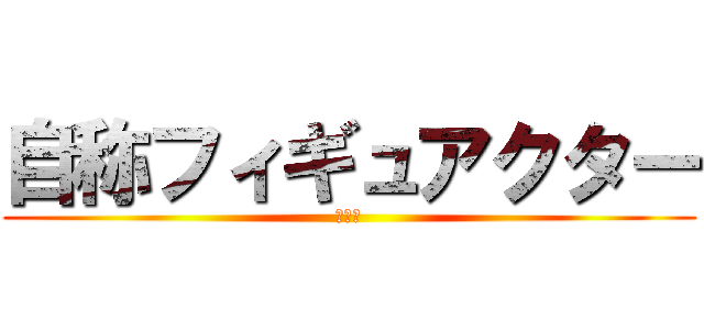 自称フィギュアクター (の活動)