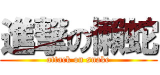 進撃の懶蛇 (attack on snake)