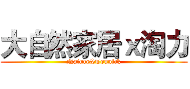 大自然家居ｘ淘力 (Nature&Tounick)