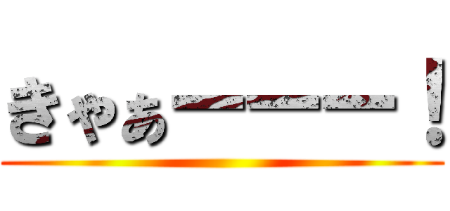 きゃぁーーー！ ()